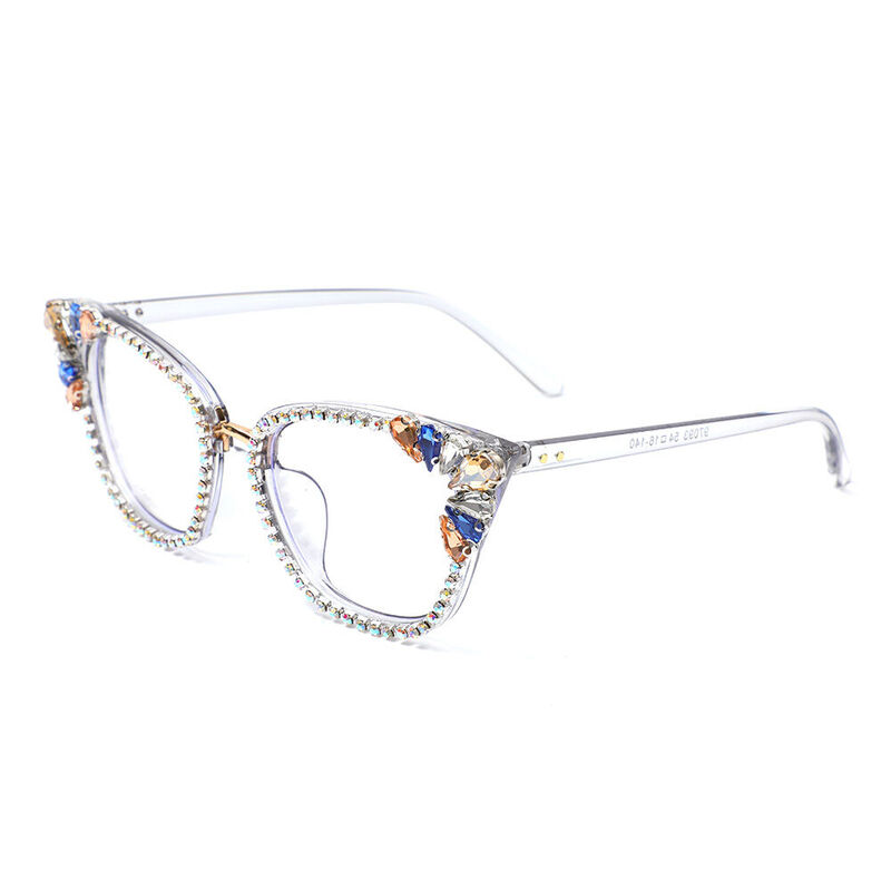 Isaac Cat Eye Gray Glasses