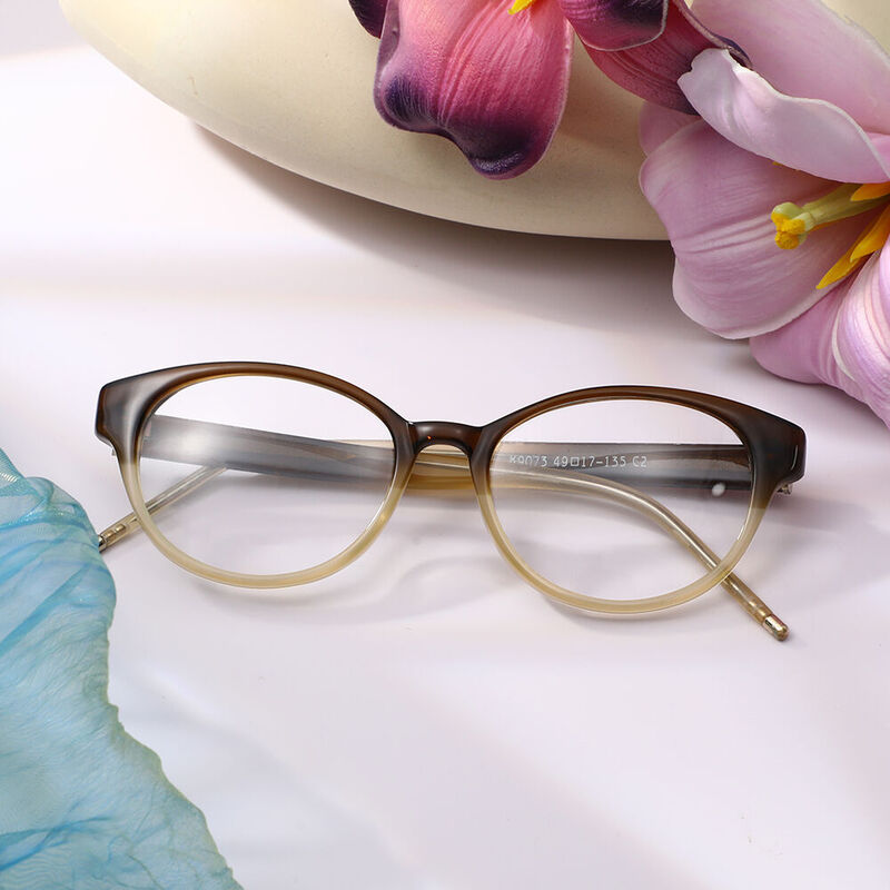 Otie Oval Brown Glasses