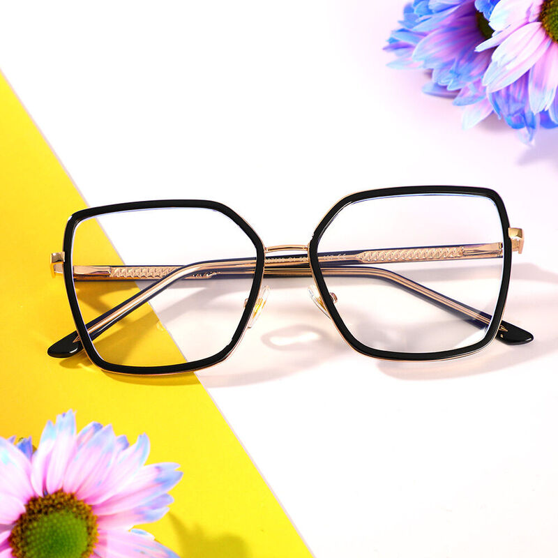 Hemingwe Geometric Black Glasses