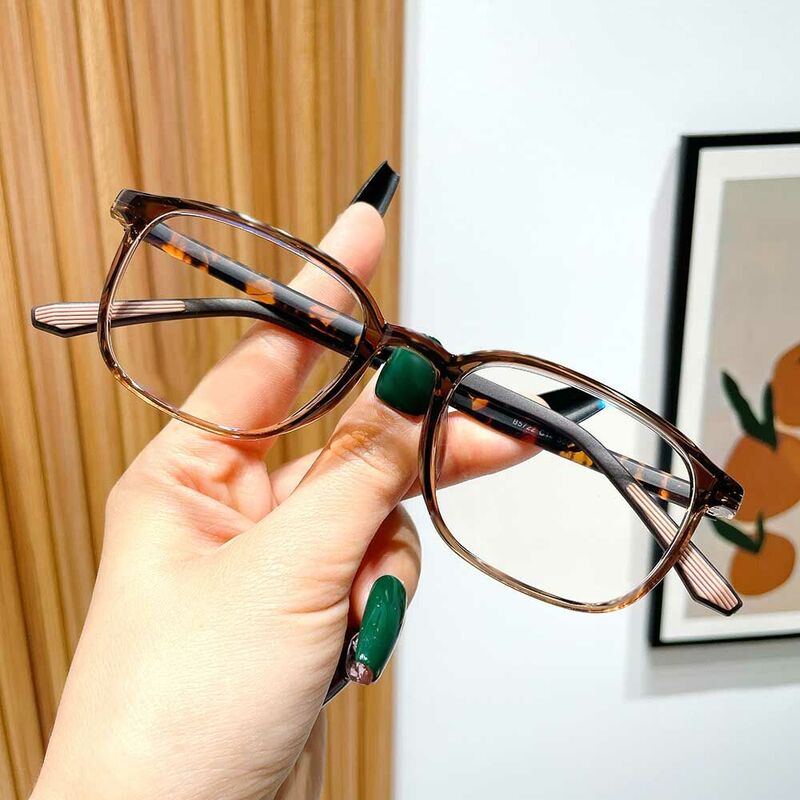 Joseph Rectangle Brown Glasses