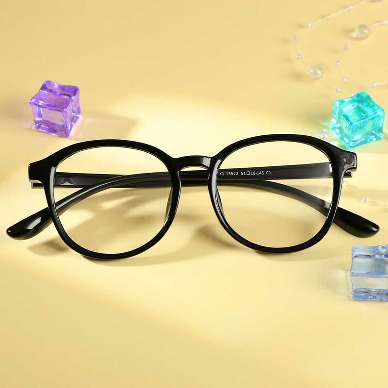 Boyd Runde Schwarze Brille