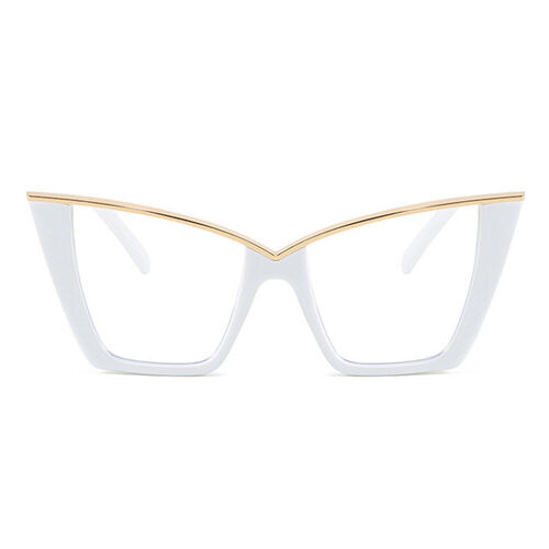 Leilciy Cat Eye White Glasses