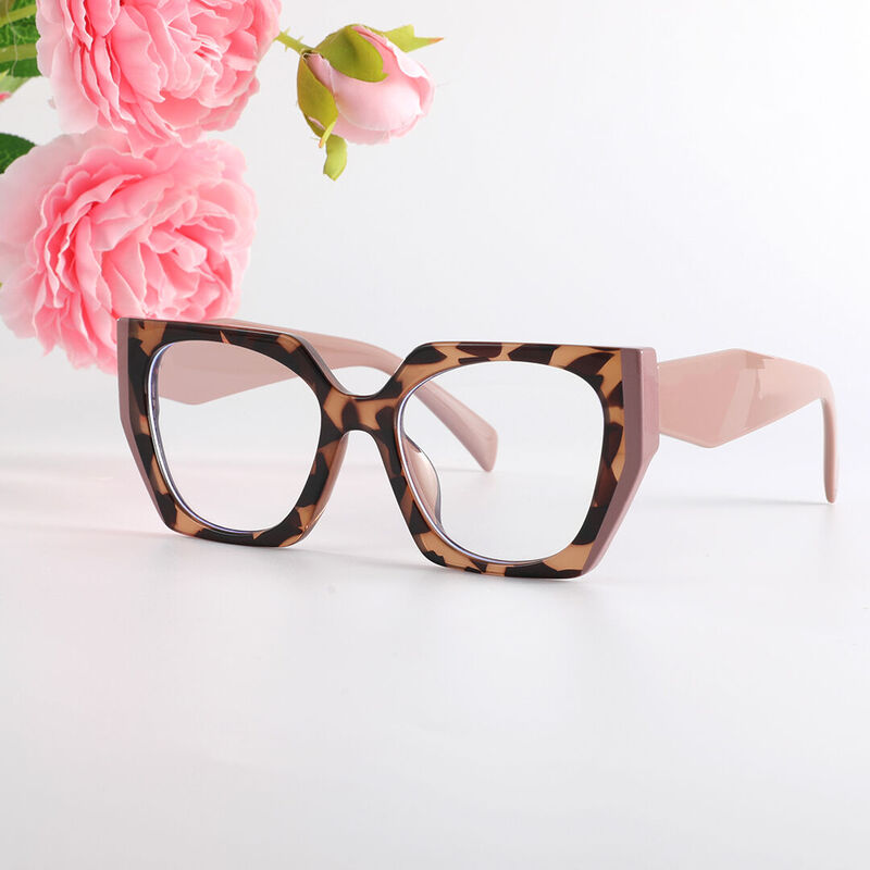 Hedda Cat Eye Brown Glasses