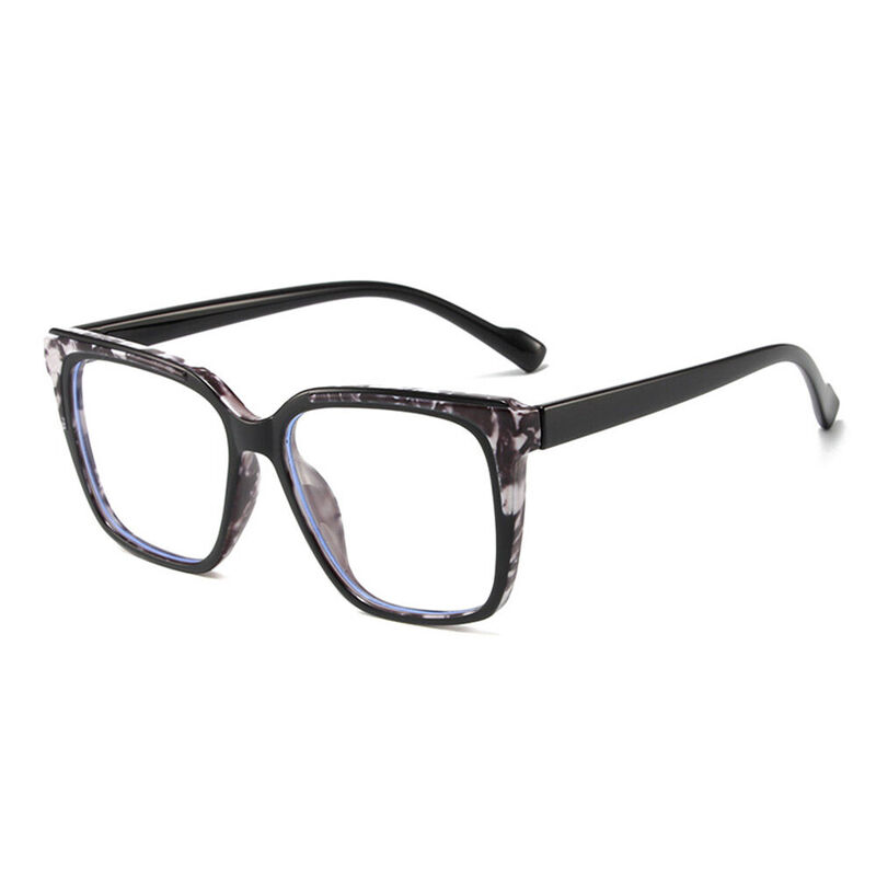 Elsa Square Black Glasses