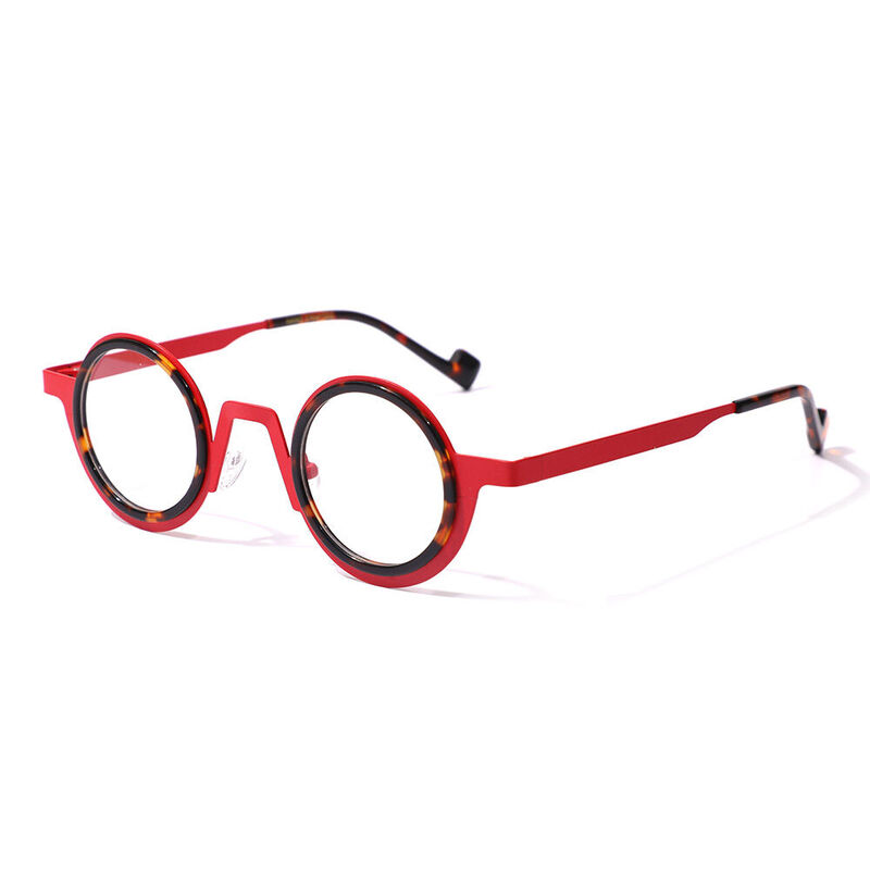 Careg Round Red Glasses