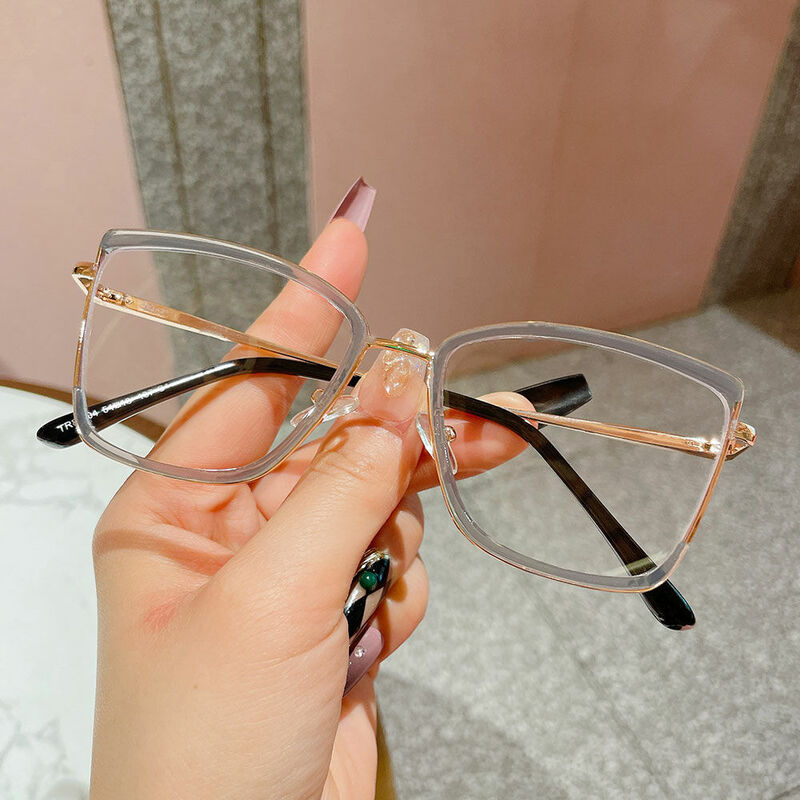 Ellen Cat Eye Gray Glasses