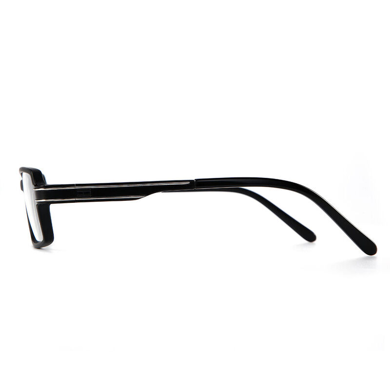 Glare Rectangle Matte Black Glasses