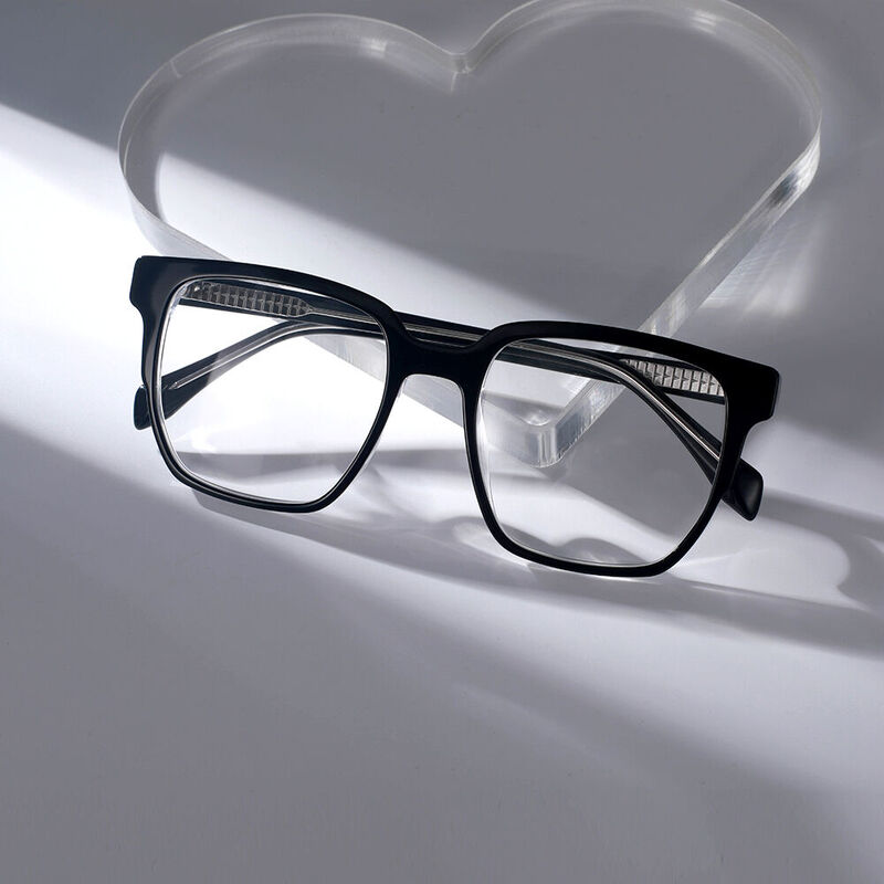 Notion Rectangle Black Glasses