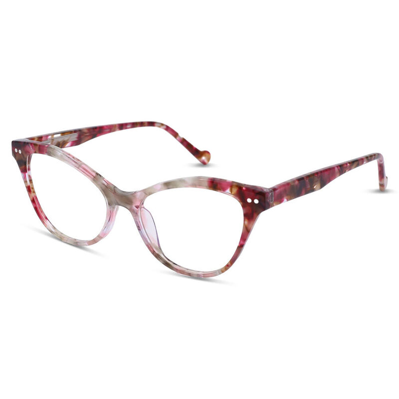 Kristyn Cat Eye Purple Glasses