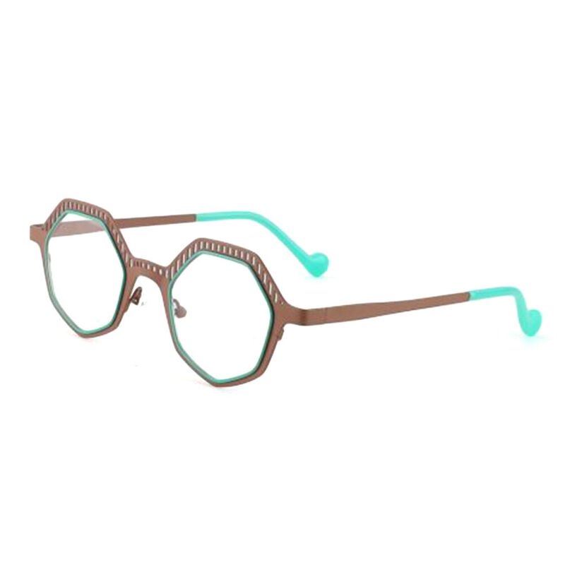 Chasel Geometric Brown Glasses