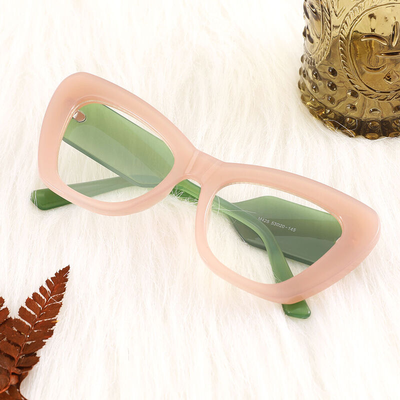 Isaac Cat Eye Pink Glasses