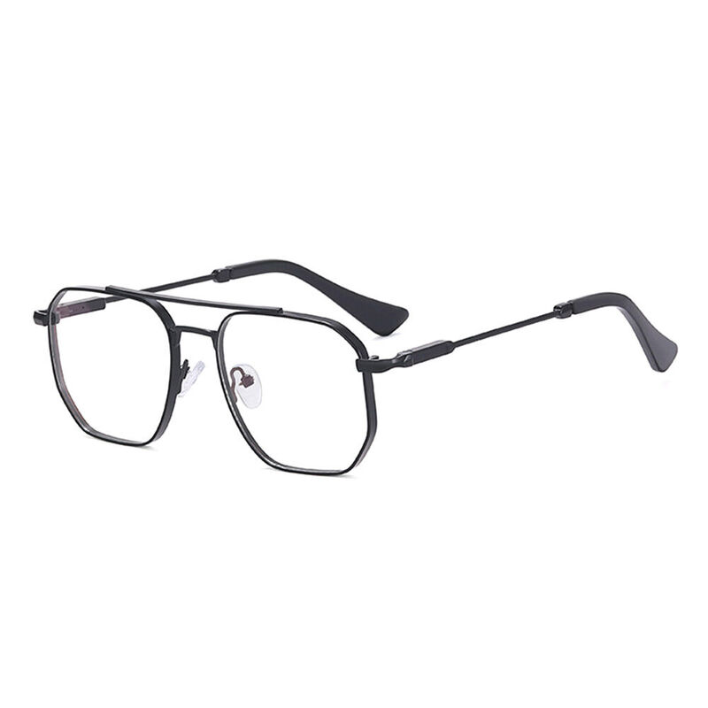 Hutt Aviator Black Glasses