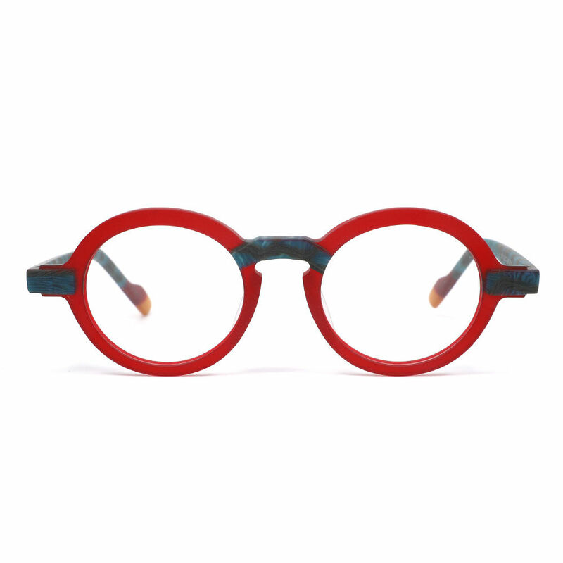 Ulapr Round Red Glasses