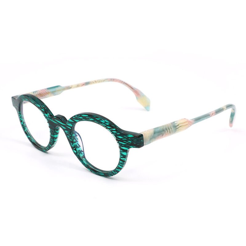 Reneo Round Green Glasses