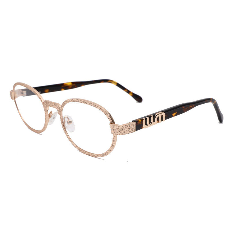 Alexi Oval Gold Glasses