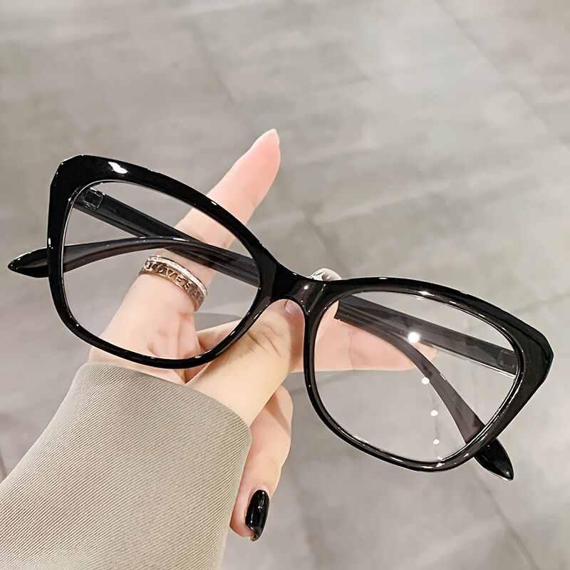 Gladys Cat Eye Black Glasses