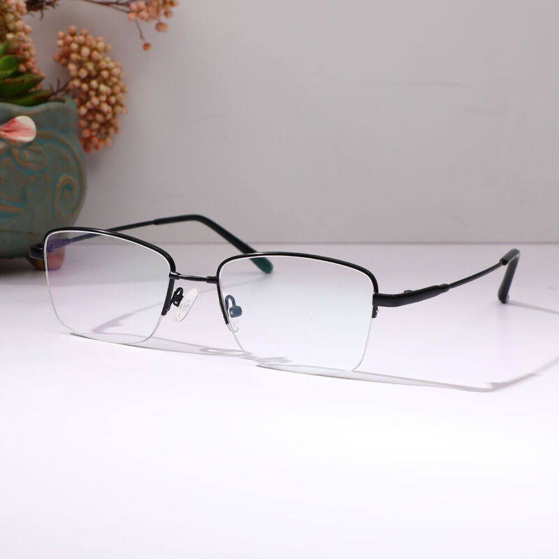 Walsh Rectangle Black Glasses