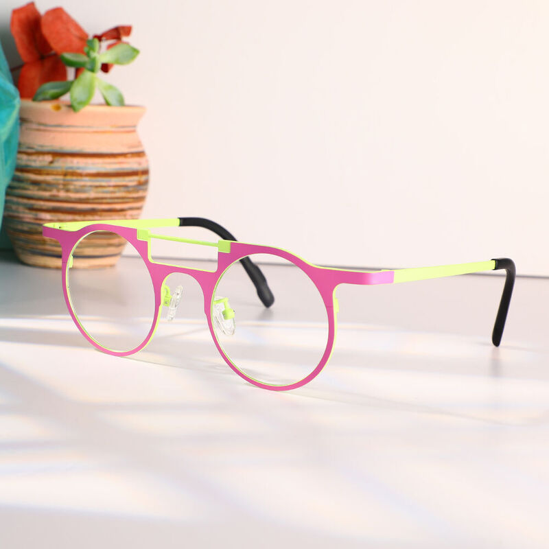 Woolley Round Purple Glasses