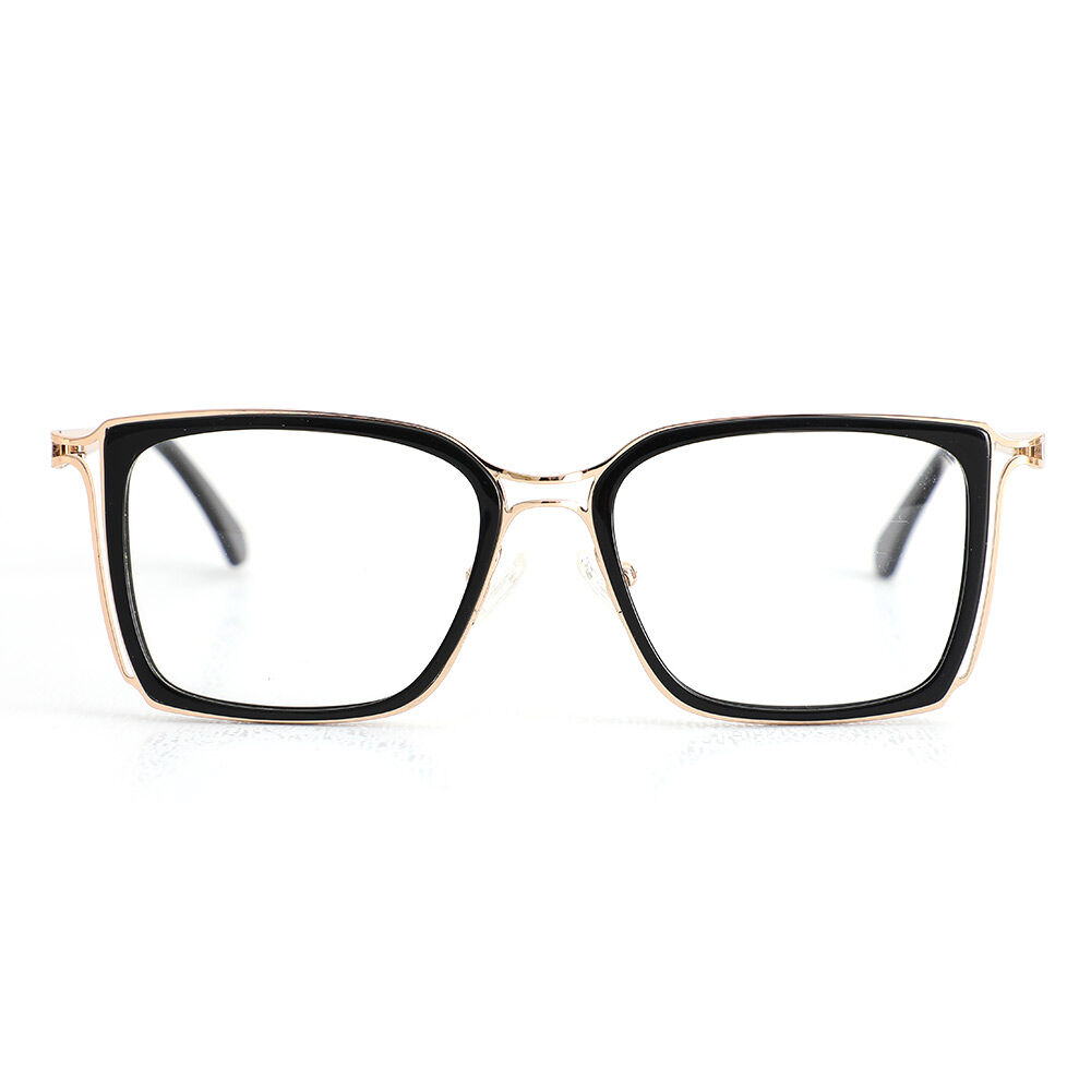 Eugene Quadratische Schwarze Brillen