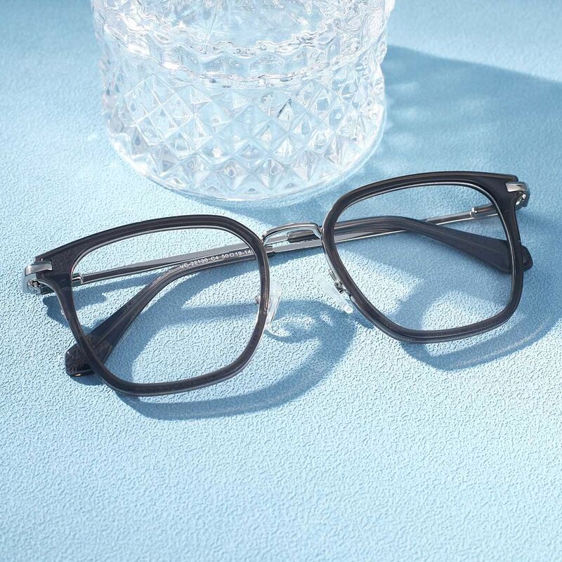 Florance Geometric Brown Glasses