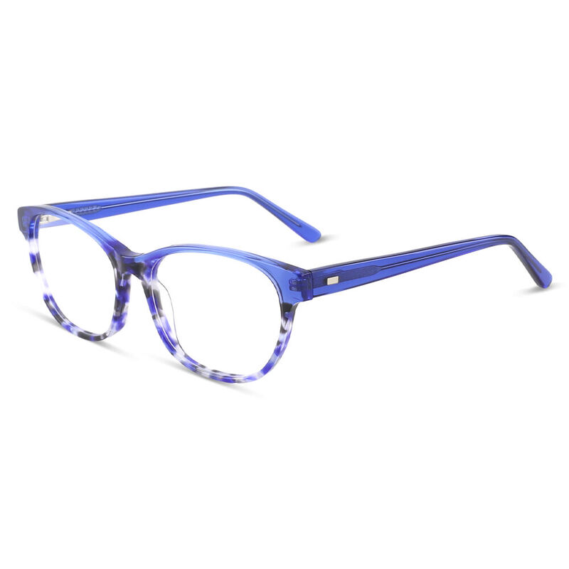 Moll Oval Blue Glasses