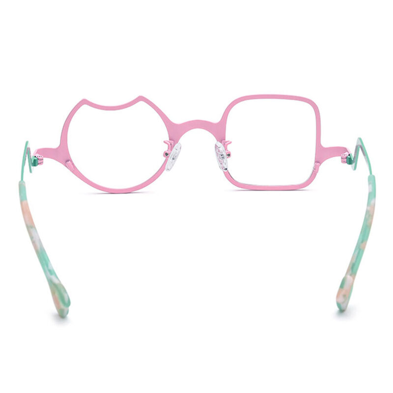 Randy Square Pink Glasses