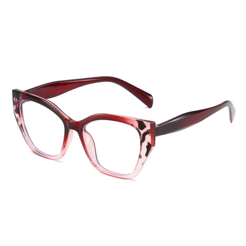 Rita Cat Eye Red Glasses