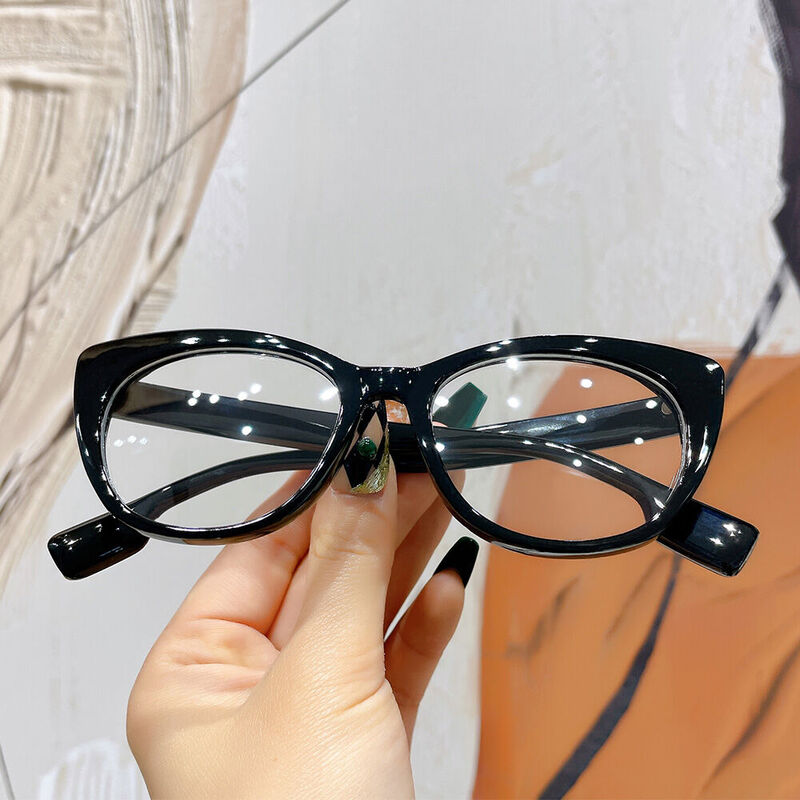 Ted Cat Eye Black Glasses