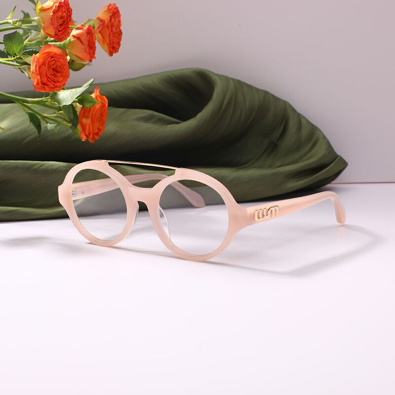 Elme Aviator Pink Glasses