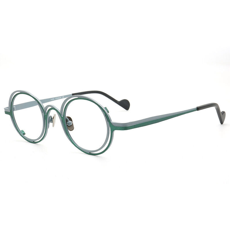 Joycae Round Green Glasses