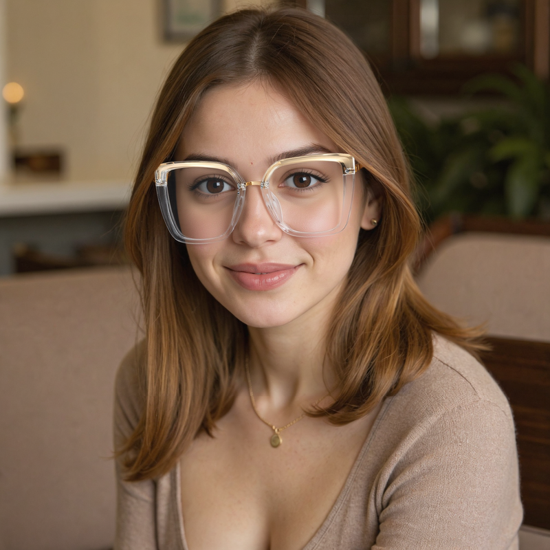 Walto Cat Eye Clear Glasses