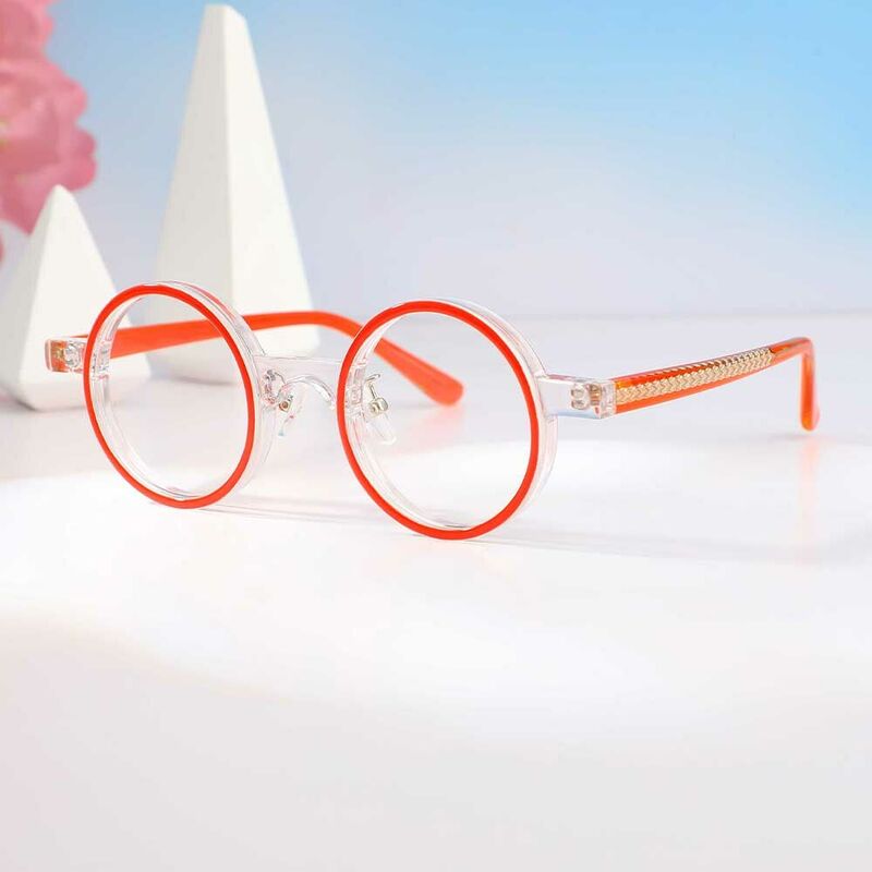 Orville Runde Orange Brille