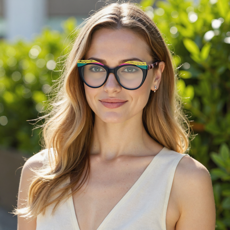 Lunettes de Vue Anderso Cat Eye Noir