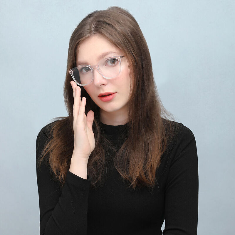 Coaster Square Transparent Glasses