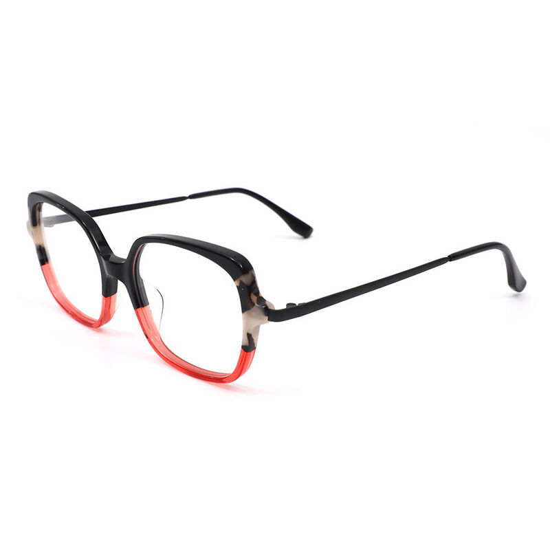 Cele Square Black Glasses