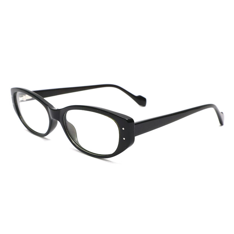 Joan Oval Black Glasses