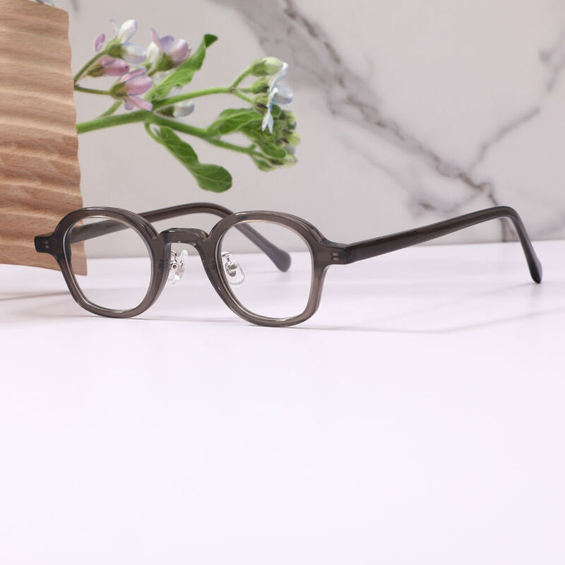 Venos Round Gray Glasses