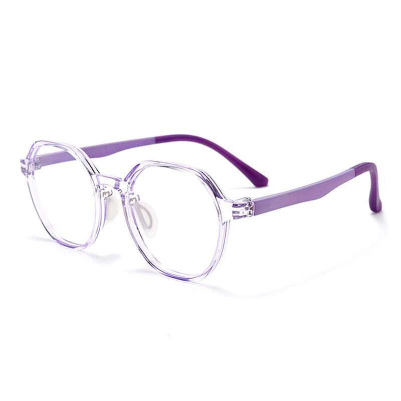 Valenti Geometric Purple Glasses