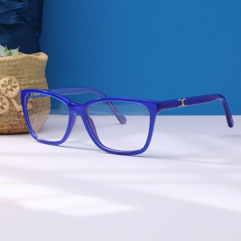 Clevel Square Blue Glasses