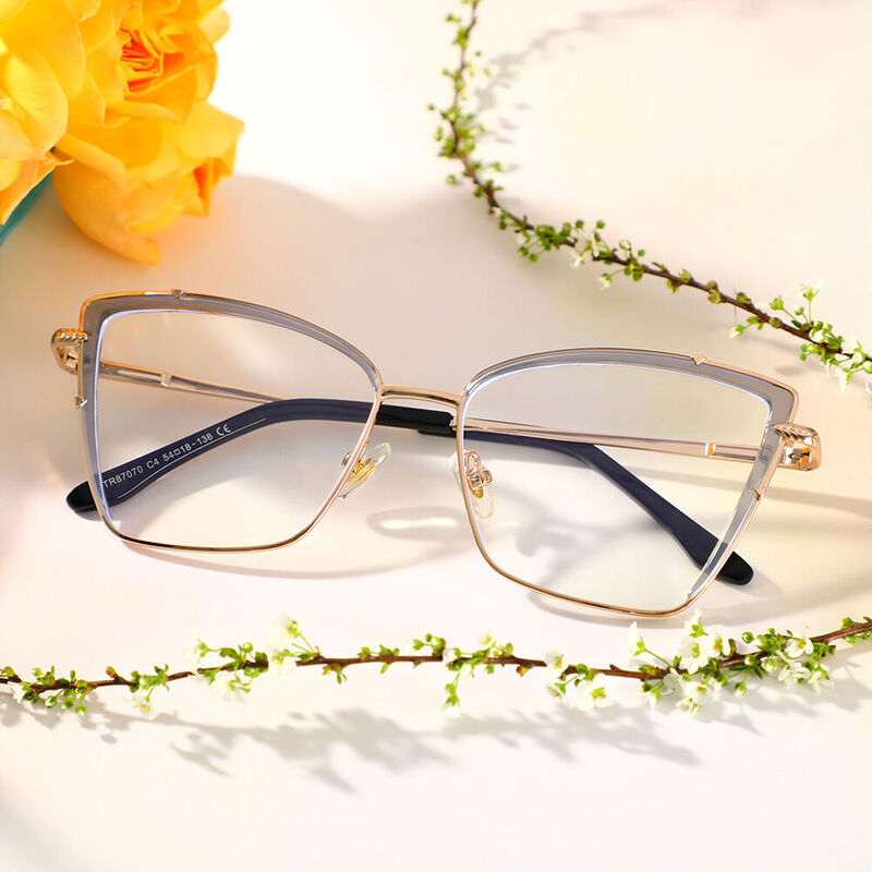 Burke Cat Eye Graue Brille