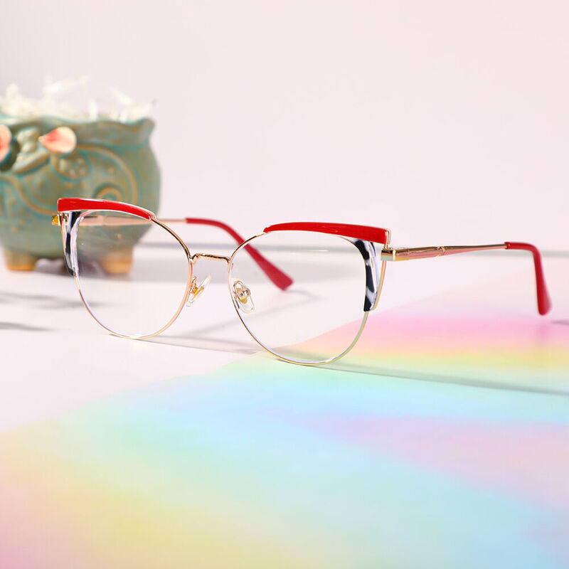 Turner Cat Eye Red Glasses