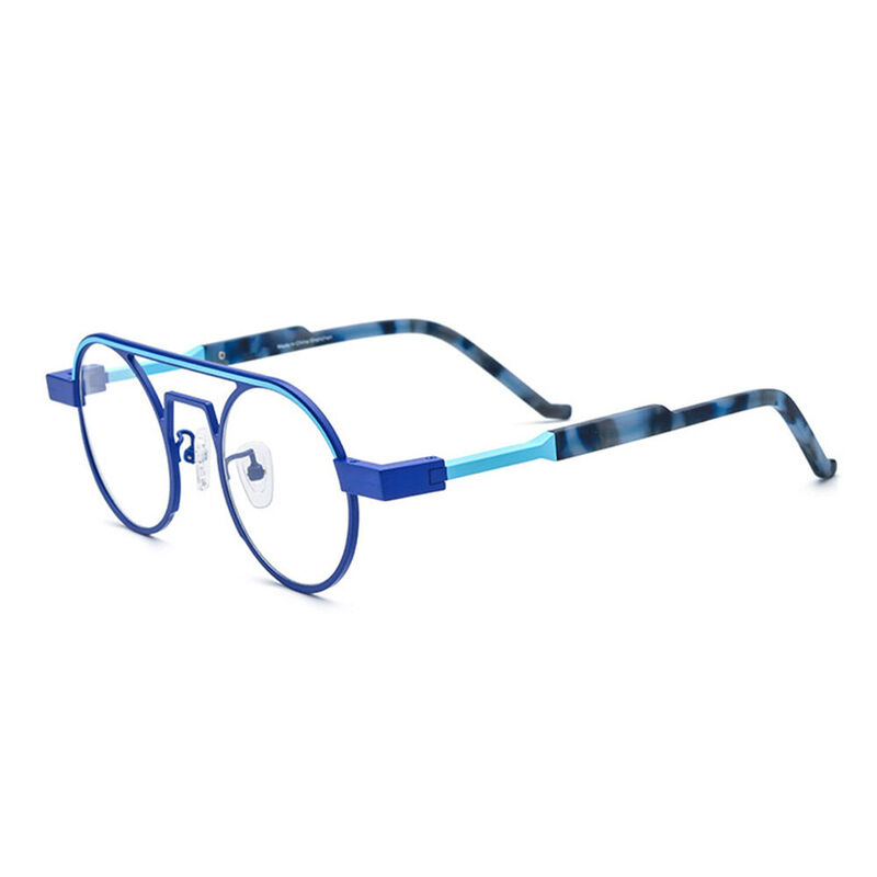Harrima Aviator Blue Glasses