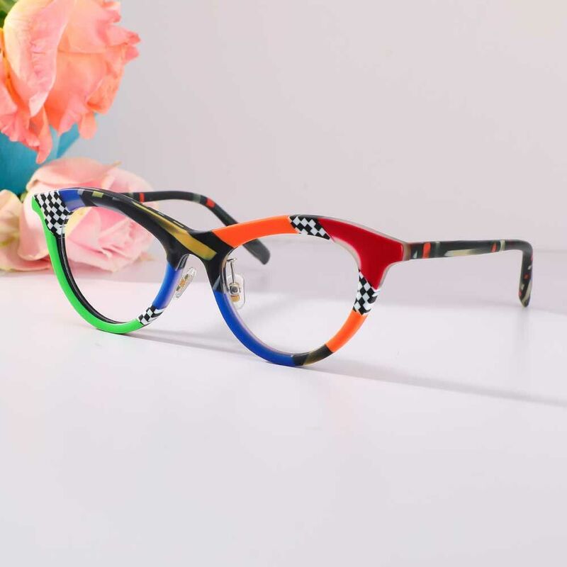 Webste Cat Eye Blue Glasses