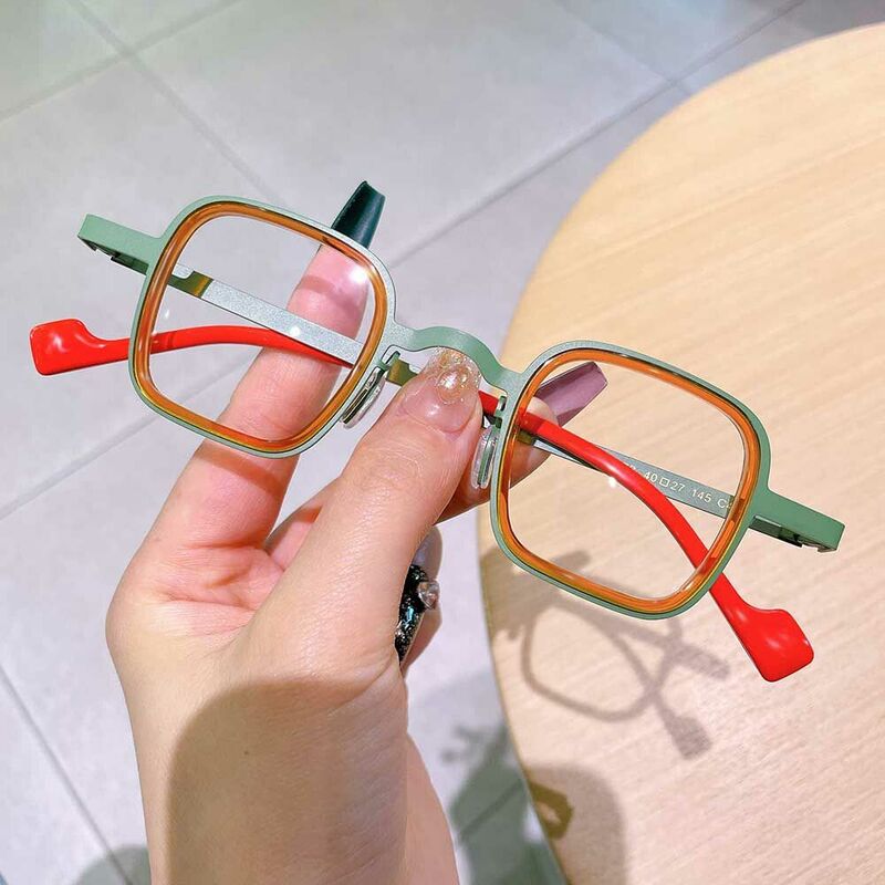 Lunettes de Vue Benjamie Carré Vert
