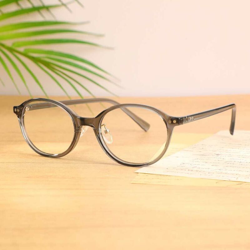 Myra Oval Grey Glasses