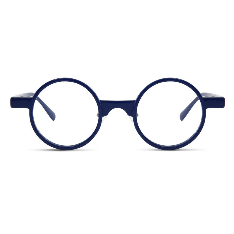 Orville Runde Blaue Brille