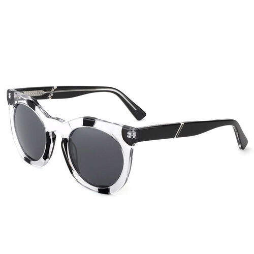 Horizon Round White Sunglasses