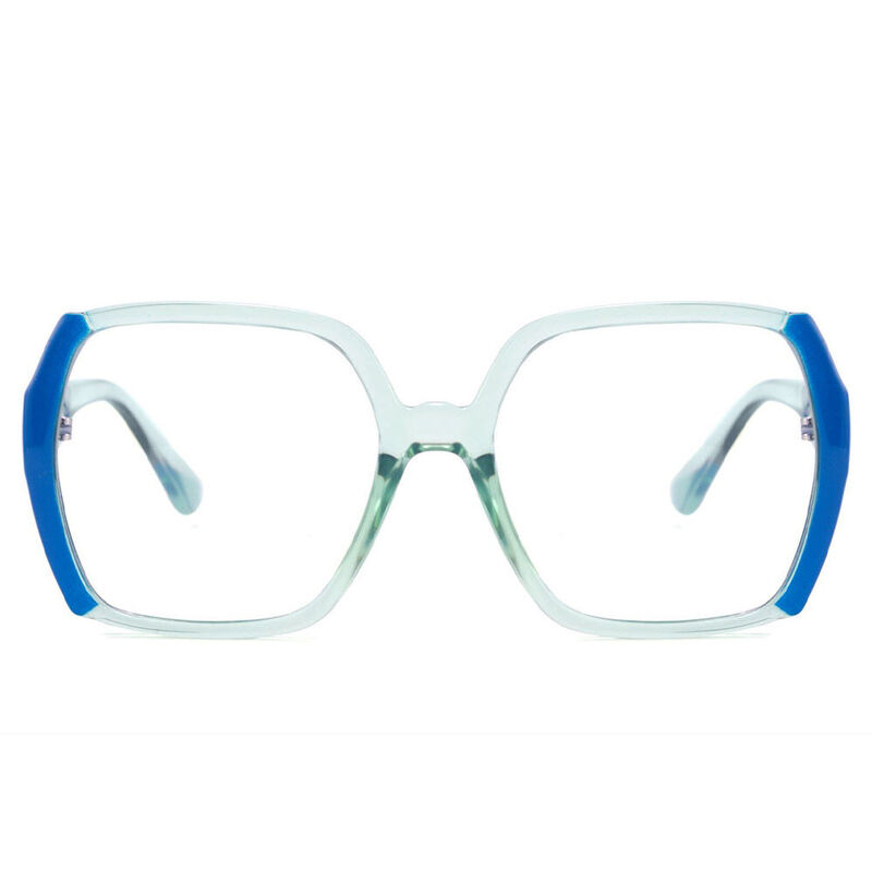 Acco Geometric Blue Glasses