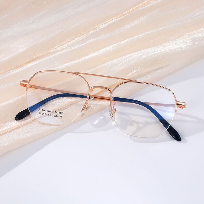 Judith Aviator Rose Gold Glasses