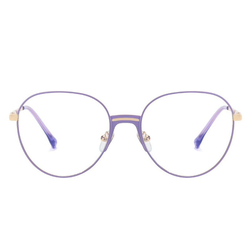 Temi Round Purple Glasses